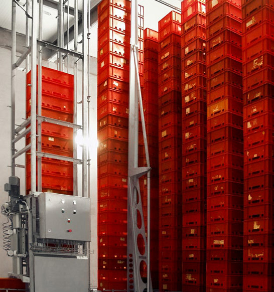 Intralogistics Crates Destacker