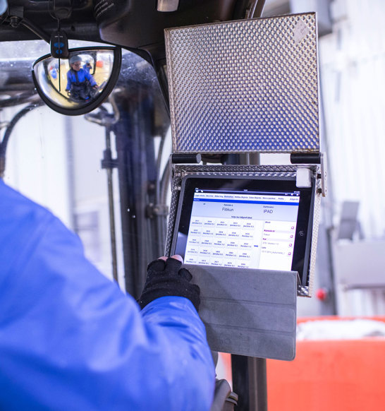 Innova Logistics Forklift Touchscreen