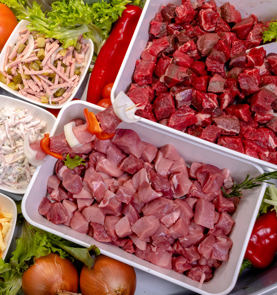 Dicing Butcher Counter Red Meat