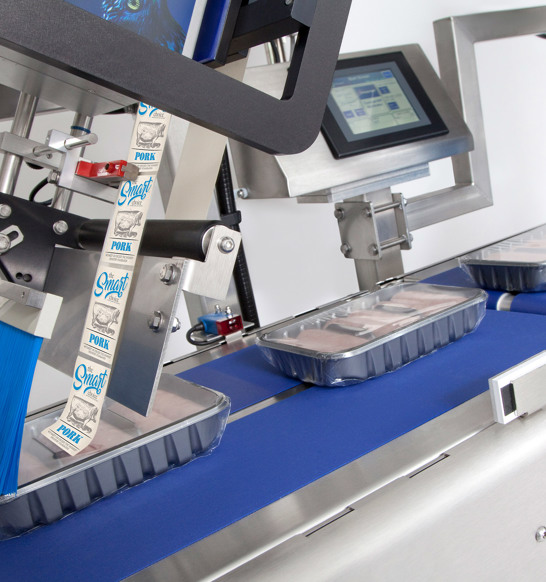 Packing And Labeling Hot Dogs And Sausages